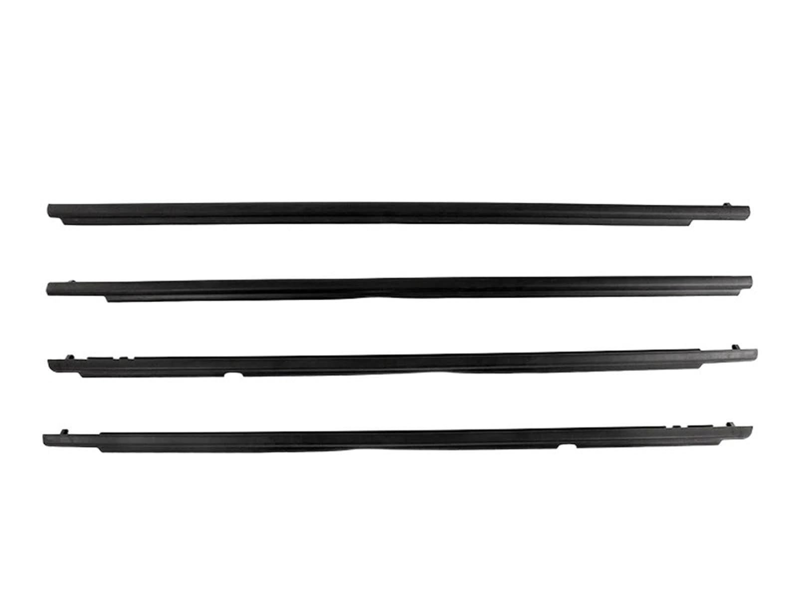 Auto Türdichtung 4 Teile/Satz Auto Gummi Dichtung Gürtel Fenster Dichtungs Moulding Trim Für Toyota Für Corolla 2009 2010 2011 2012 Window Weatherstrip(4 Pieces-Black) von BWVMVB