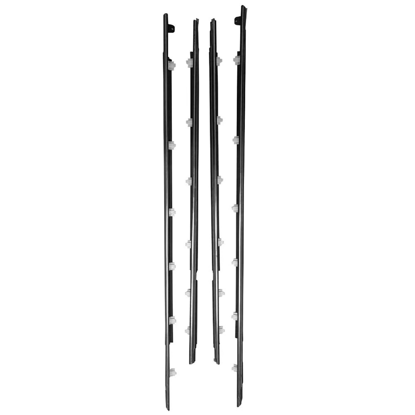 Auto Türdichtung Für Toyota Für Land Für Cruiser LC80 Für FZJ80 LX450 1990-1998 Fenster Weatherstrips Seite Tür Äußere Moulding Trim Abdichtung Gürtel Window Weatherstrip(Schwarz) von BWVMVB