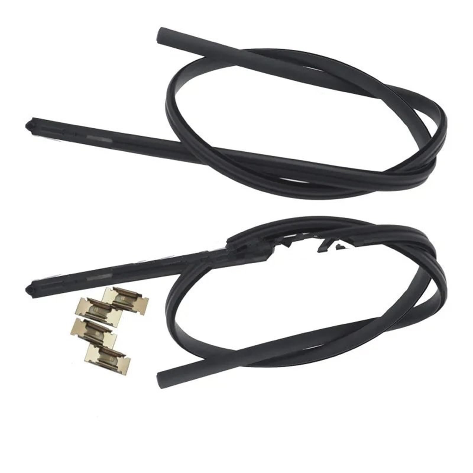 Auto Türdichtung Für Toyota Für Yaris Für VITZ Für VIOS Für Fließheck 2009-2011 Für NCP90 Für ZSP91 Auto Dach Drip Finish Form Streifen Window Weatherstrip(2 Pieces with Clips) von BWVMVB