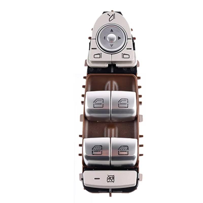 BWWIEZRS Kompatibel Mit Benz C 300 2015 2016 2017 2018 2019 2020 C 350 2016 2017 2018 2229056800 2059056811 2139054803 Fronttür-Fenster-Netzschalter Auto Auto Fenster Schalter(Multi-Colored) von BWWIEZRS
