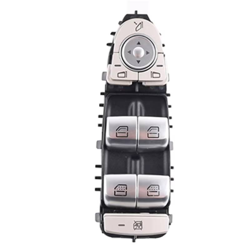 BWWIEZRS Kompatibel Mit Benz C 63 Für Für AMG 2015 2016 2017 2018 2019 2020 2229056800 2059056811 2139054803 Fronttür-Fenster-Netzschalter Auto Auto Fenster Schalter(Black1) von BWWIEZRS