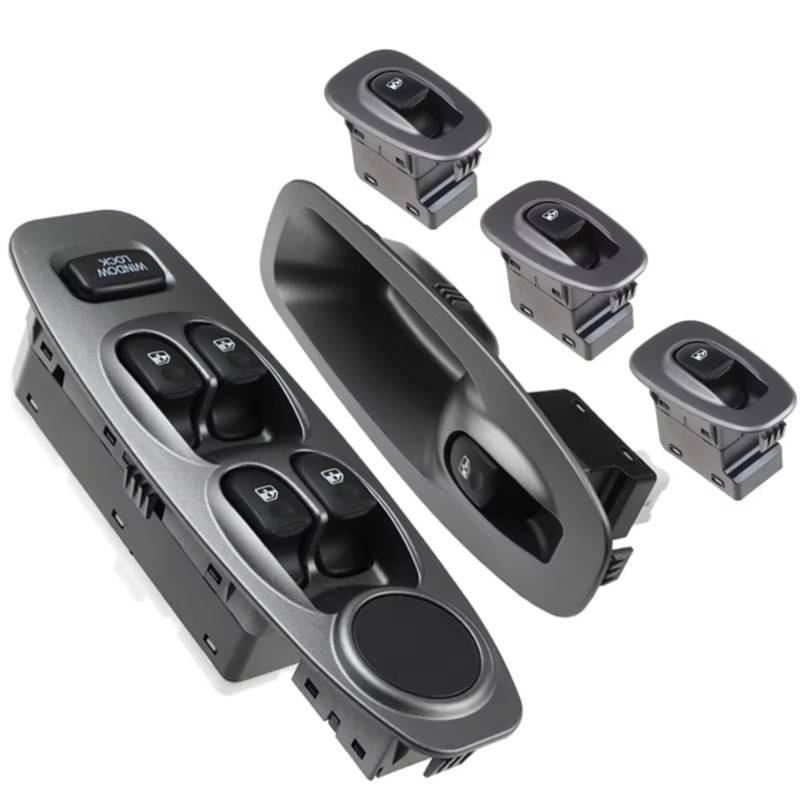 BWWIEZRS Kompatibel Mit Hyundai Für Accent 2000 2001 2002–2005 93580–25015 Elektrischer Hauptfensterschalter-Taste Auto 8536509065 93570–25000 Auto Fenster Schalter(Set-5 pins) von BWWIEZRS