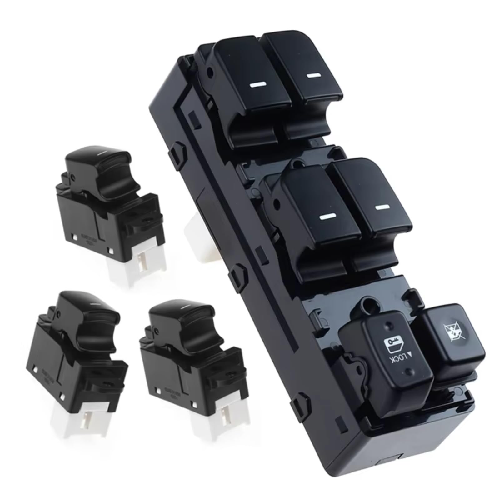 BWWIEZRS Kompatibel Mit Kia Für Forte Für Cerato 2010 2011 2012 93570-1X000 935701X000 Elektrischer Hauptfensterheberschalter Knopf Auto 93580-1X000 Auto Fenster Schalter(A Set) von BWWIEZRS