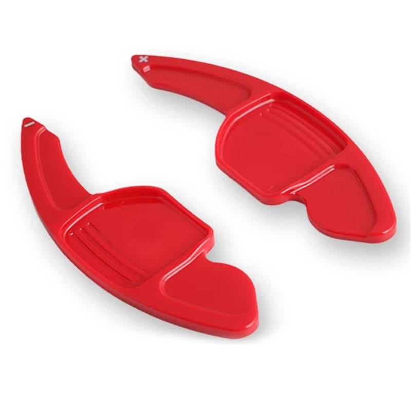 BWWIEZRS Schaltwippen Kompatibel Mit S6 C7 S7 S8 Q3 2013–2017 Für S4 B8 Q5 2013–2016 Auto-Extender-Paddle-Shifter-Verlängerung Auto-Lenkrad-Paddle-Shifter(Red) von BWWIEZRS