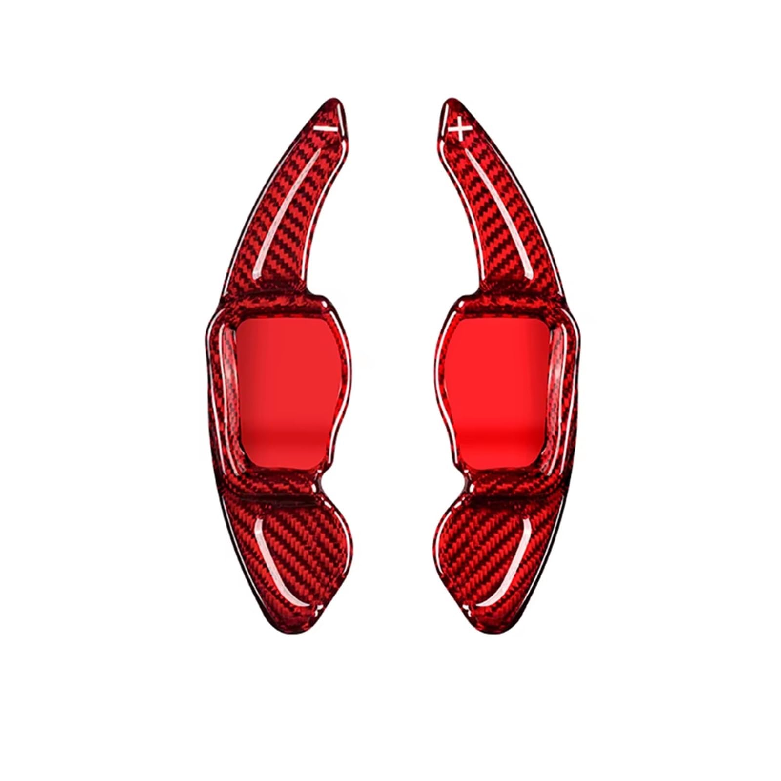 BWWIEZRS Schaltwippen Kompatibel Mit Seat Für Alhambra 7n 2011–2015 Für Leon Für Fr 1p 2009–2012 Verlängerung Der Auto-Lenkrad-Schaltwippen(Red) von BWWIEZRS
