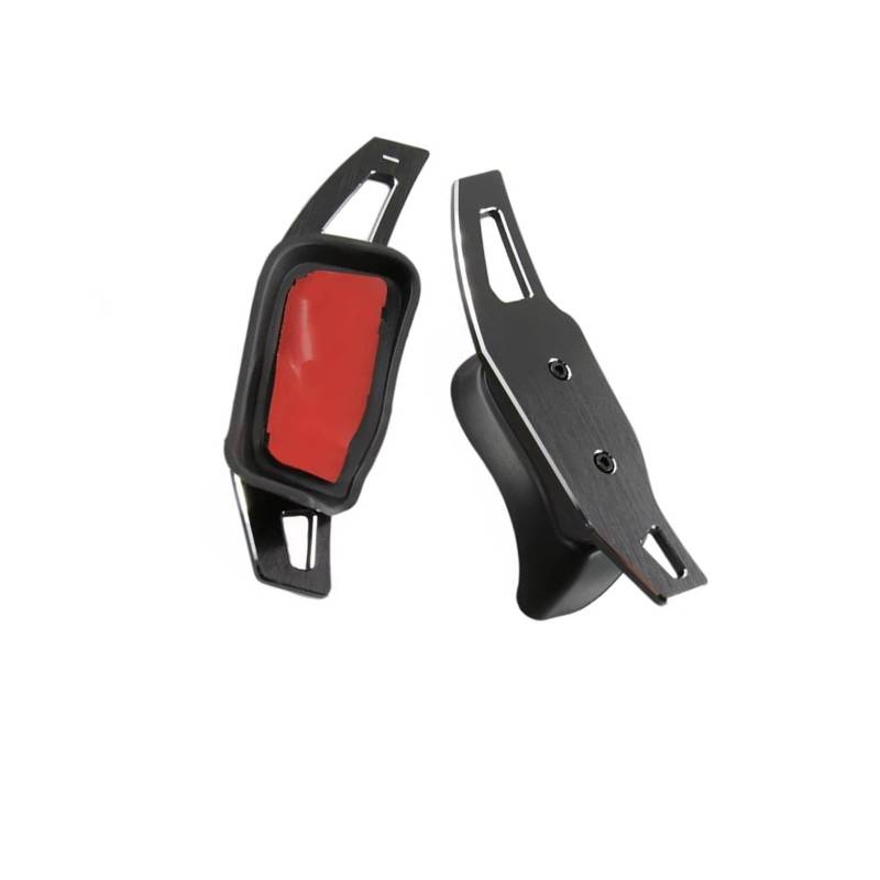BWWIEZRS Schaltwippen Kompatibel Mit Seat Für Ibiza 6J 2009 2010 2011 2012 2013 2014 2015 Schaltwippen Auto-Lenkrad-Paddel Verlängern Aufkleber Auto-Styling(Black) von BWWIEZRS