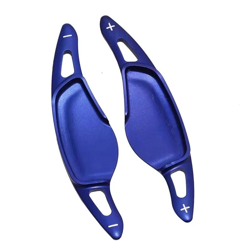 BWWIEZRS Schaltwippen Kompatibel Mit Toyota Für Supra Gr A90 A91 Mk5 2020 2021 2022 2023 2024 Schaltwippen-Verlängerungen Abdeckung Auto-Lenkrad-Schaltwippen(Blue) von BWWIEZRS