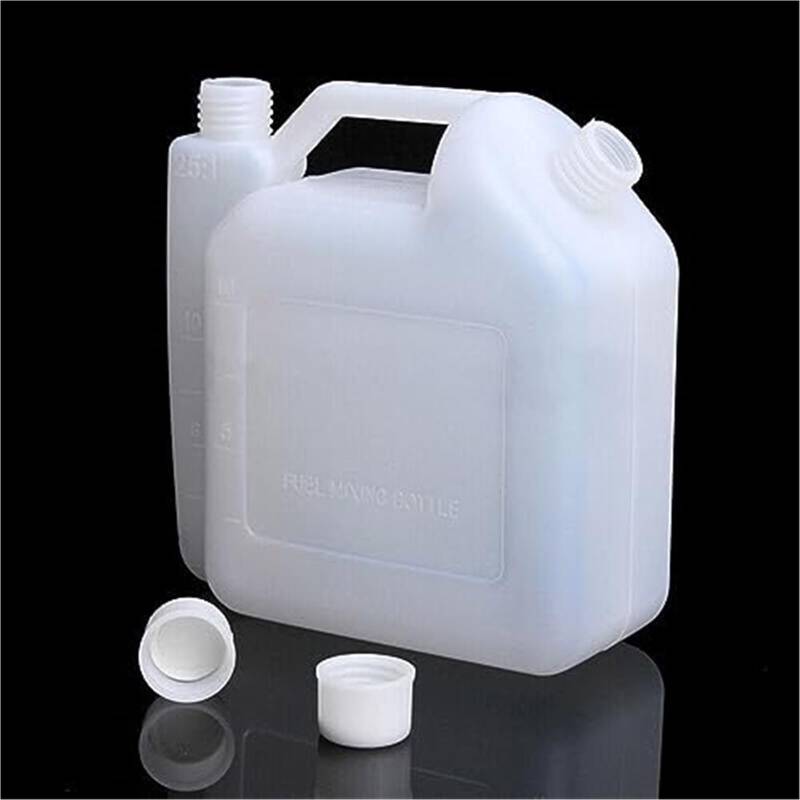 BWZJS 1 l Öltopf Benzin Kraftstoff Mischflasche Tank 2 Takt, for Kettensägenschneider 1:25 50:1 Rasenmäher Fadenschneider Gartenbedarf Garten-Tankdeckel von BWZJS