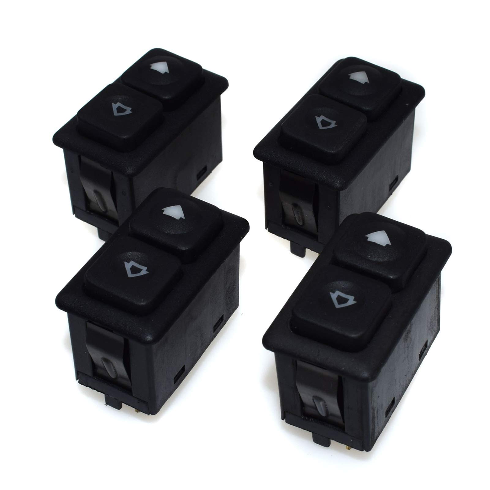 BWZJS 4-teilige Fensterheber-Schaltersteuerung for elektrische Fensterheber, 5-polig, for, E30, 3er-Serie, E30 61311381205 Autofensterschalter(4 Pieces) von BWZJS