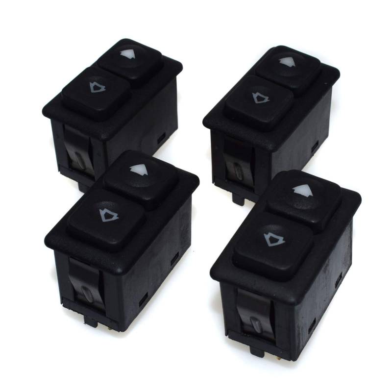 BWZJS 4-teilige Fensterheber-Schaltersteuerung for elektrische Fensterheber, 5-polig, for, E30, 3er-Serie, E30 61311381205 Autofensterschalter(4 Pieces) von BWZJS
