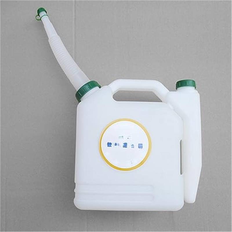 BWZJS 5 Liter Öl Benzin Kraftstoff Mischflasche Tank 2 Takt Rasenmäher Teil 20:1~50:1 CA Mischflasche Garten Elektrowerkzeuge, for Trimmer Garten-Tankdeckel von BWZJS