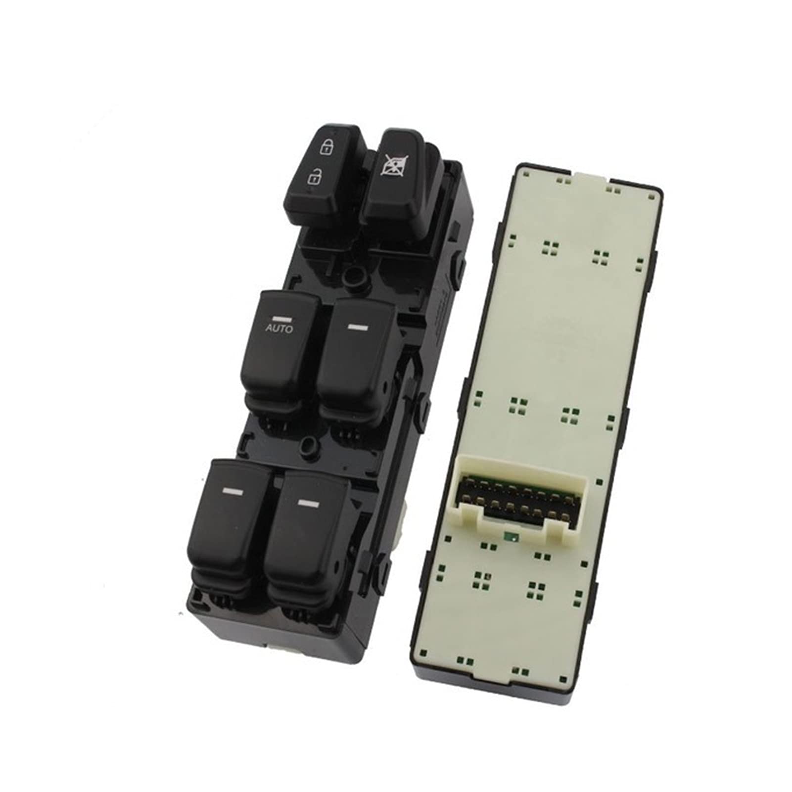 BWZJS Autoteile-Ersatzkonsole for elektrische Fensterheber-Kontrollschalter, for, for Hyundai, Sonata 2001 2002 2003 2004 93570-3S000RY 93570-3S000 Autofensterschalter(Black) von BWZJS