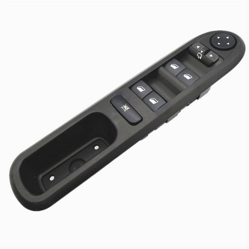 BWZJS Elektrisches Autofensterschalter-Bedienfeld vorne Links, Fensterheber-Steuerschaltertaste, for Peugeot, 407 2004–2010 96468704XT 6554ER 6554 ER Autofensterschalter von BWZJS