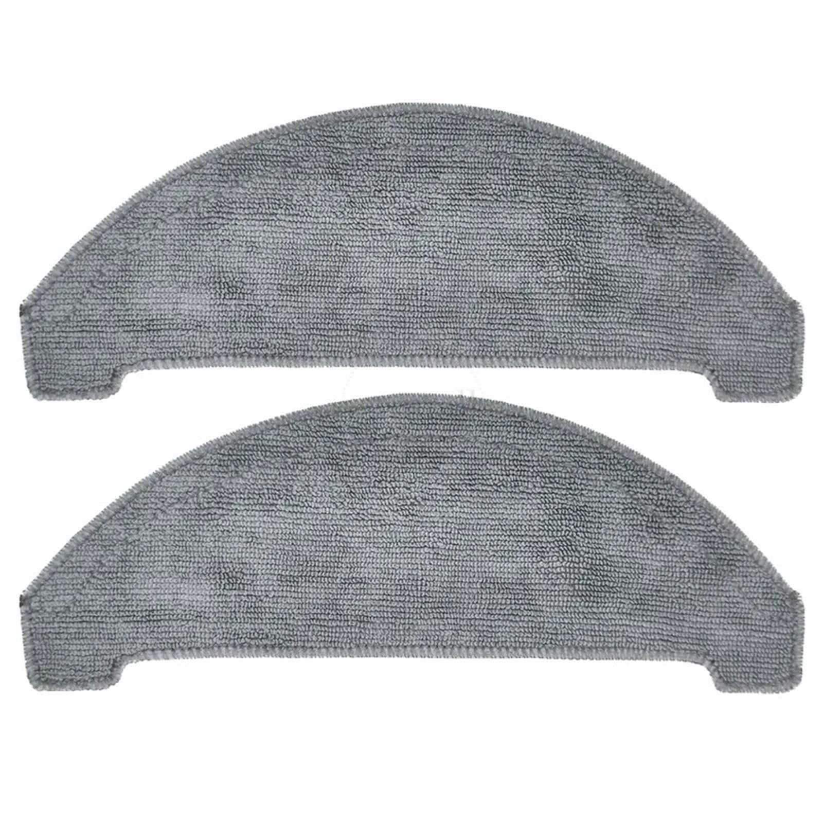 BWZJS Ersatz-Ersatzteile, for Xiaomi, Roidmi Eve Plus, Staubbeutel, Eckbürste, Mopptuch, Roboter-Staubsauger-Zubehör, Verbrauchsmaterialien Roboterstaubsauger-Ersatzkit(2 Mop) von BWZJS