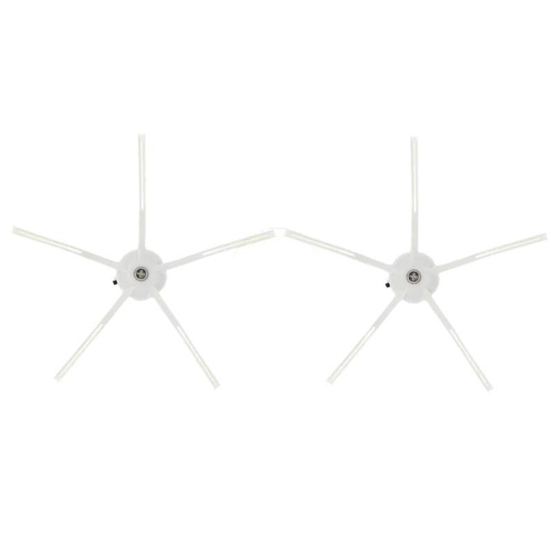 BWZJS Ersatz-Silikon-Seitenbürste, for Roborock, S7 S6 S5 Max S50 Tuft Corner Bushes Xiomi T7 T7S Roboter-Staubsauger-Zubehör Roboterstaubsauger-Ersatzkit(5 Arms White) von BWZJS
