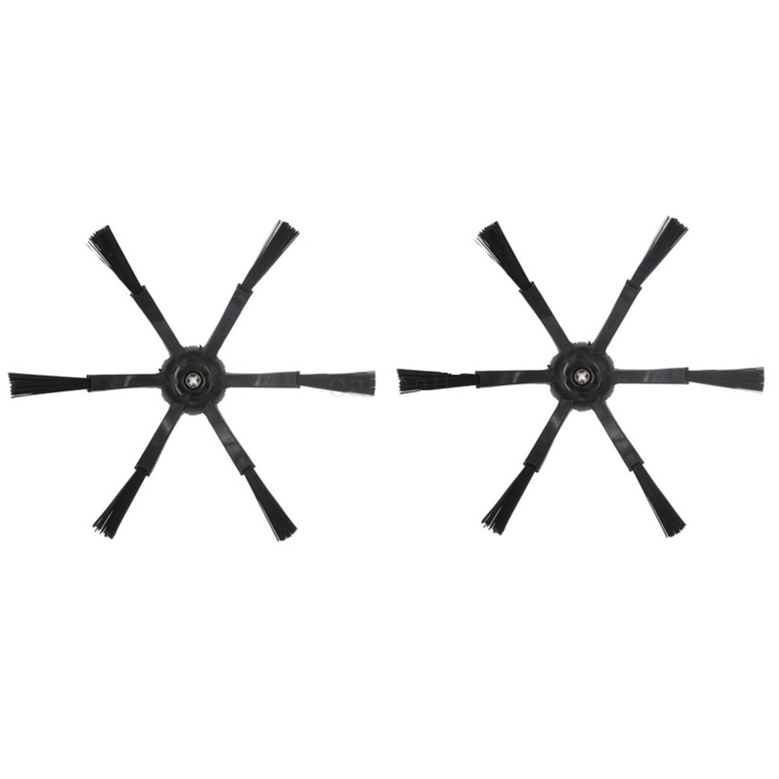 BWZJS Ersatz-Silikon-Seitenbürste, for Roborock, S7 S6 S5 Max S50 Tuft Corner Bushes Xiomi T7 T7S Roboter-Staubsauger-Zubehör Roboterstaubsauger-Ersatzkit(6 Arms Black) von BWZJS