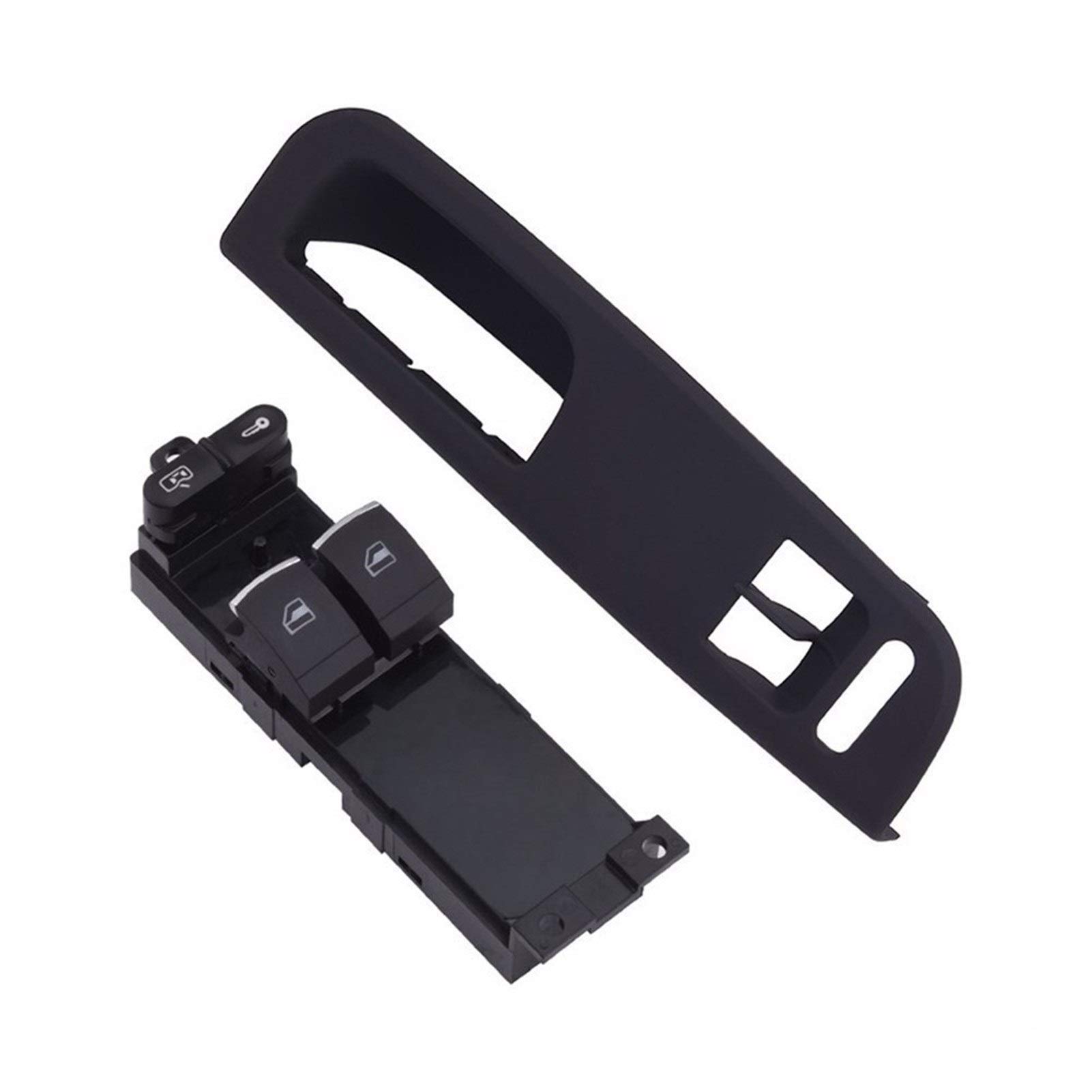 BWZJS Fensterheber-Steuerschalter, for Golf, MK4, for Jetta, for Bora, for Passat, B5, for, for Octavia, 3B1867171D 1J3959857A Autofensterschalter(Black) von BWZJS