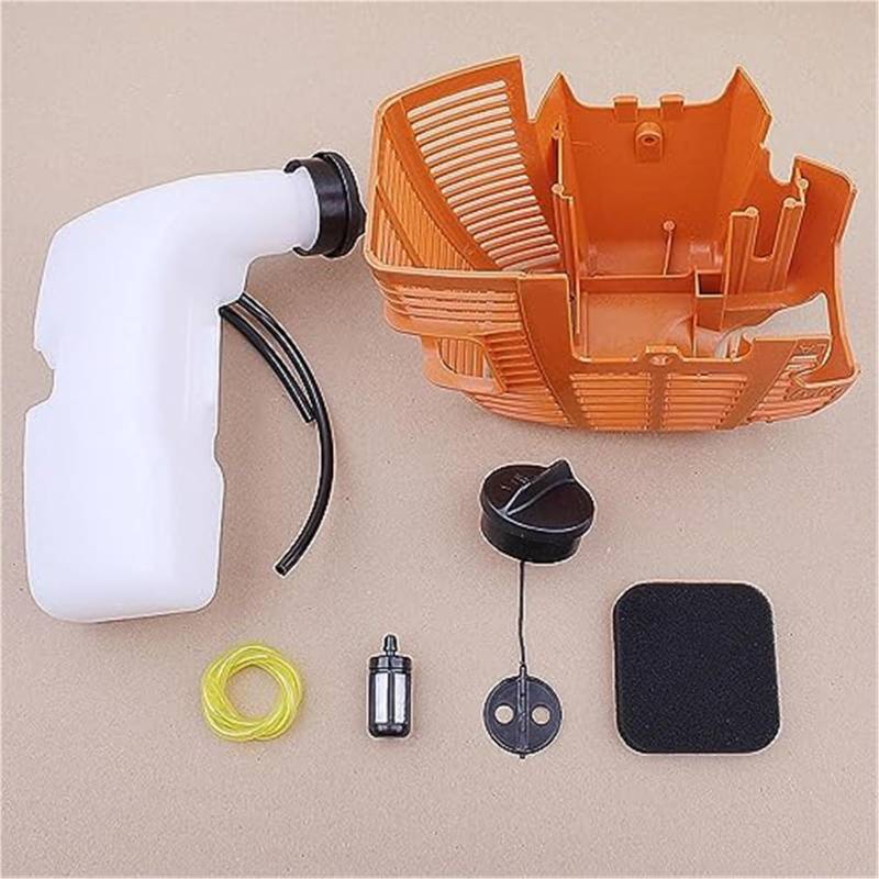 BWZJS Gas-Kraftstofftankdeckel-Abdeckungs-Motorabdeckungssatz, for STIHL, FS75 FS80 FS80R FS85 FS85R Trimmer-Freischneider 4137 350 0410 4137-080-1601 Garten-Tankdeckel von BWZJS