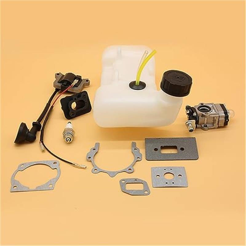 BWZJS Kraftstofftank Vergaser Zündspule Dichtungssatz, for 40-5 43CC 52CC CG430 CG520 1E40F-5 40F-5 Motor Freischneider Ersatzteile Garten-Tankdeckel von BWZJS
