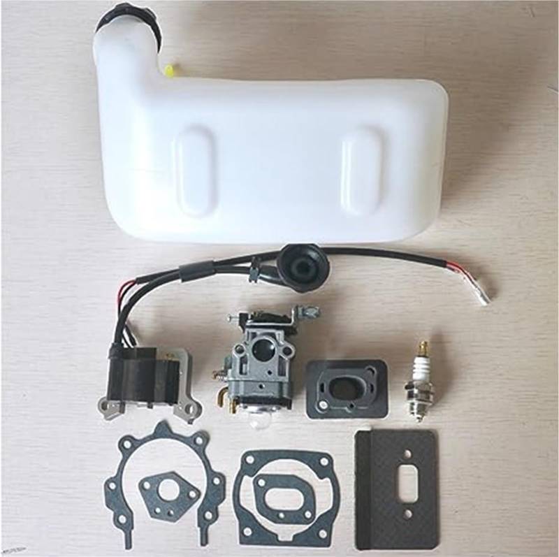 BWZJS Vergaser Zündspule Kraftstofftank 43CC 52CC 47CC 40-5 CG430 CG520 1E40F-5 40F-5 TL43 Freischneider Mittelmundtank Garten-Tankdeckel von BWZJS