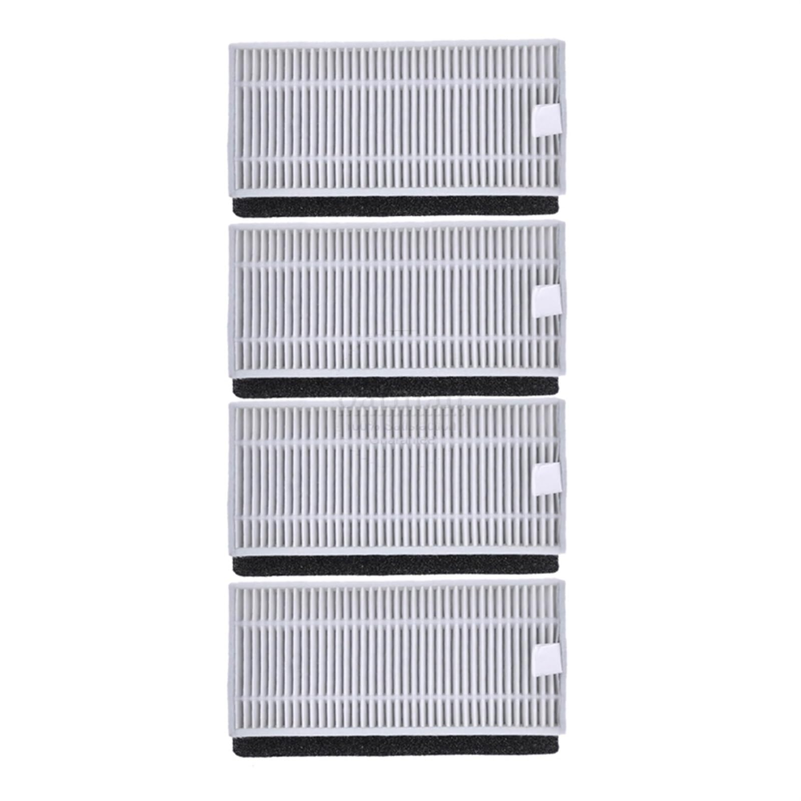BWZJS for Cecotec Conga, 990 1190 Ersatzteile Zubehör Roboter Staubsauger Ersatz Verbrauchsmaterialien HEPA Filter Zentrale Seitenbürste Roboterstaubsauger-Ersatzkit(4 Hapa Filter) von BWZJS