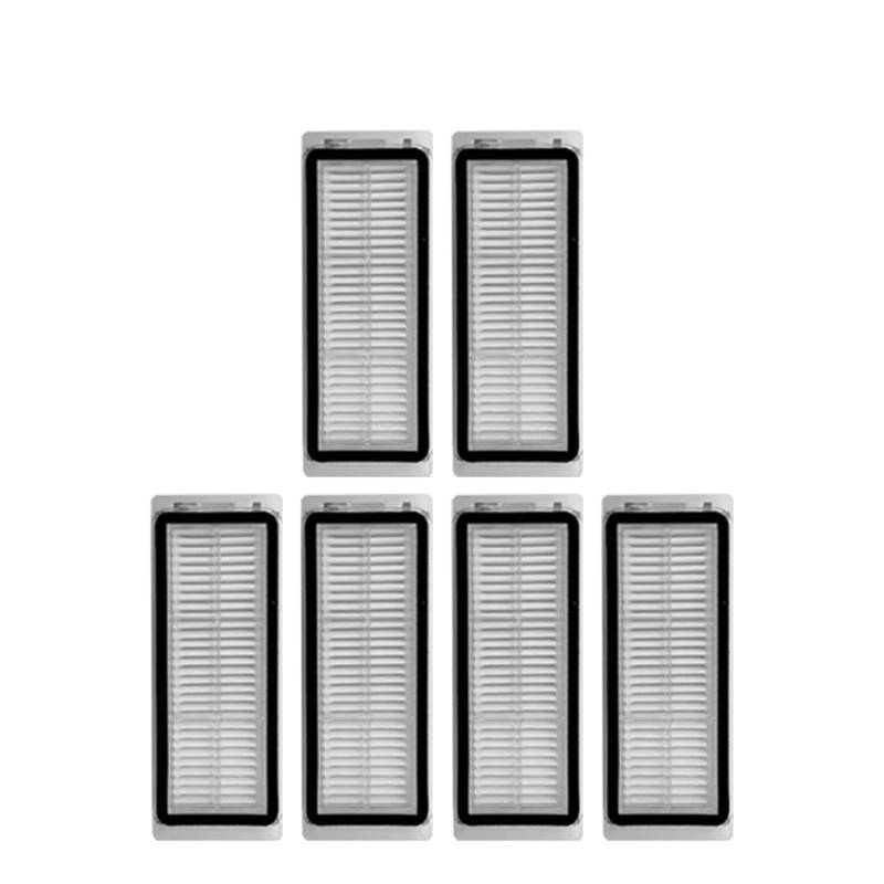 BWZJS for Dreame, Bot L20 Ultra / X20 Pro Zubehör Wichtigsten Seite Pinsel Hepa-Filter Mopp Staubbeutel Roboter Staubsauger Ersatzteile Roboterstaubsauger-Ersatzkit(6pcs-03) von BWZJS