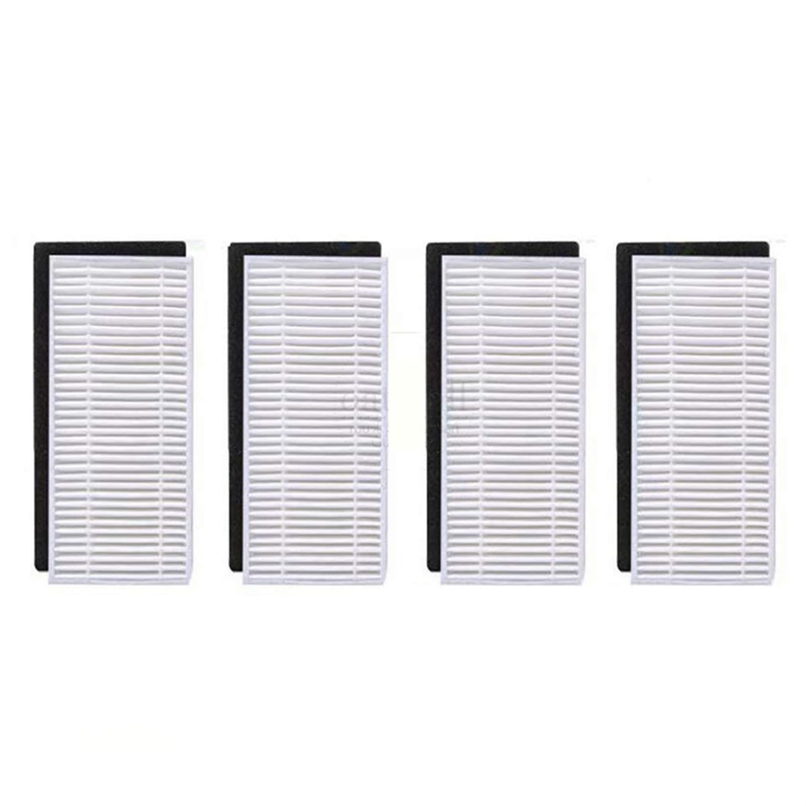 BWZJS for Eufy, RoboVac 11S 30C 15C 15T 12 Zubehör Ersatzteile Staubsauger Ersatz Kit Roller Pinsel Mopp Tuch HEPA-Filter Roboterstaubsauger-Ersatzkit(4PCs HEPA Filter) von BWZJS
