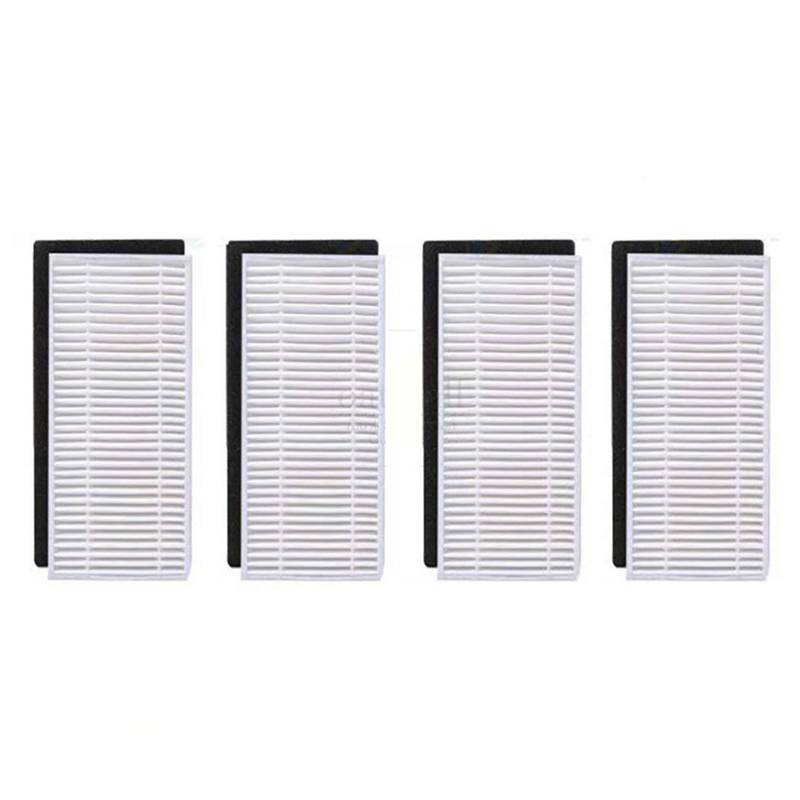 BWZJS for Eufy, RoboVac 11S 30C 15C 15T 12 Zubehör Ersatzteile Staubsauger Ersatz Kit Roller Pinsel Mopp Tuch HEPA-Filter Roboterstaubsauger-Ersatzkit(4PCs HEPA Filter) von BWZJS