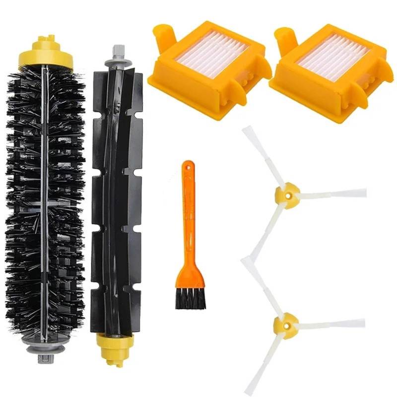 BWZJS for IRobot, Roomba 770 780 790 700 Serie Zubehör Ersatzteile Staubsauger Ersatzset Borsten Seitenbürste HEPA Filter Roboterstaubsauger-Ersatzkit(JL) von BWZJS