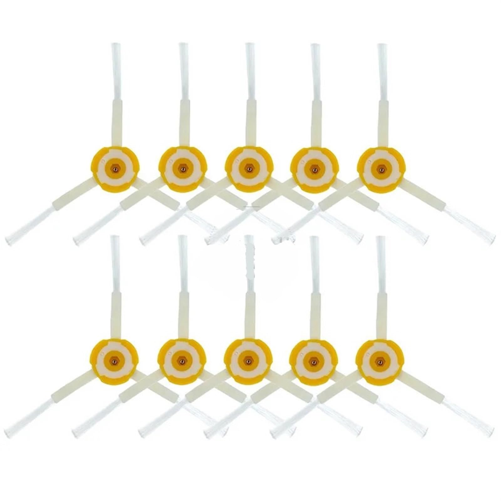 BWZJS for Roomba, for 960 900 891 800 Serie Zubehör Ersatzteile Staubsauger Nachschub Kit Gummi Seitenbürste HEPA-Filter Roboterstaubsauger-Ersatzkit(10PCS Brush) von BWZJS