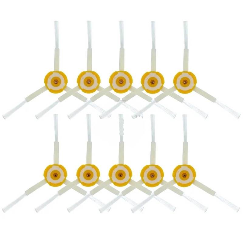 BWZJS for Roomba, for 960 900 891 800 Serie Zubehör Ersatzteile Staubsauger Nachschub Kit Gummi Seitenbürste HEPA-Filter Roboterstaubsauger-Ersatzkit(10PCS Brush) von BWZJS