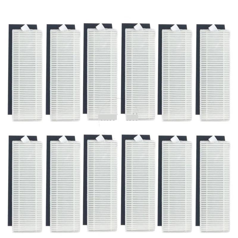 BWZJS for Xiaomi, MIJIA G1 Zubehör Ersatzteile, for Xiomi G1 MJSTG1 MI Roboter Staubsauger Essential Ersatz Roller Pinsel Filter Roboterstaubsauger-Ersatzkit(12 Filter) von BWZJS