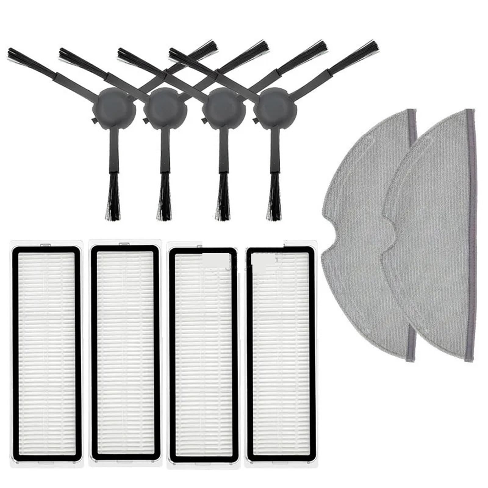 BWZJS for Xiaomi, Mi Robot Vacuum-Mop 2 Zubehör Ersatzteile Mijia 2C STYTJ03ZHM Staubsauger Ersatz Pinsel Filter Lumpen Roboterstaubsauger-Ersatzkit(BS) von BWZJS