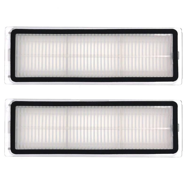 BWZJS for Xiaomi, Mijia MI Selbstreinigender Roboter Staubsauger Pro STYTJ06ZHM Zubehör Ersatzteile Ersatzbürste HEPA-Filterlappen Roboterstaubsauger-Ersatzkit(2 PCS Filter) von BWZJS
