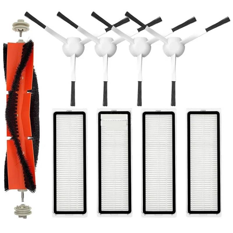 BWZJS for Xiaomi, for Dreame, Bot D10 Plus RLS3D Zubehör Ersatzteile Staubsauger Ersatz Pinsel Hepa Filter Mopp Tuch Roboterstaubsauger-Ersatzkit(QKL) von BWZJS