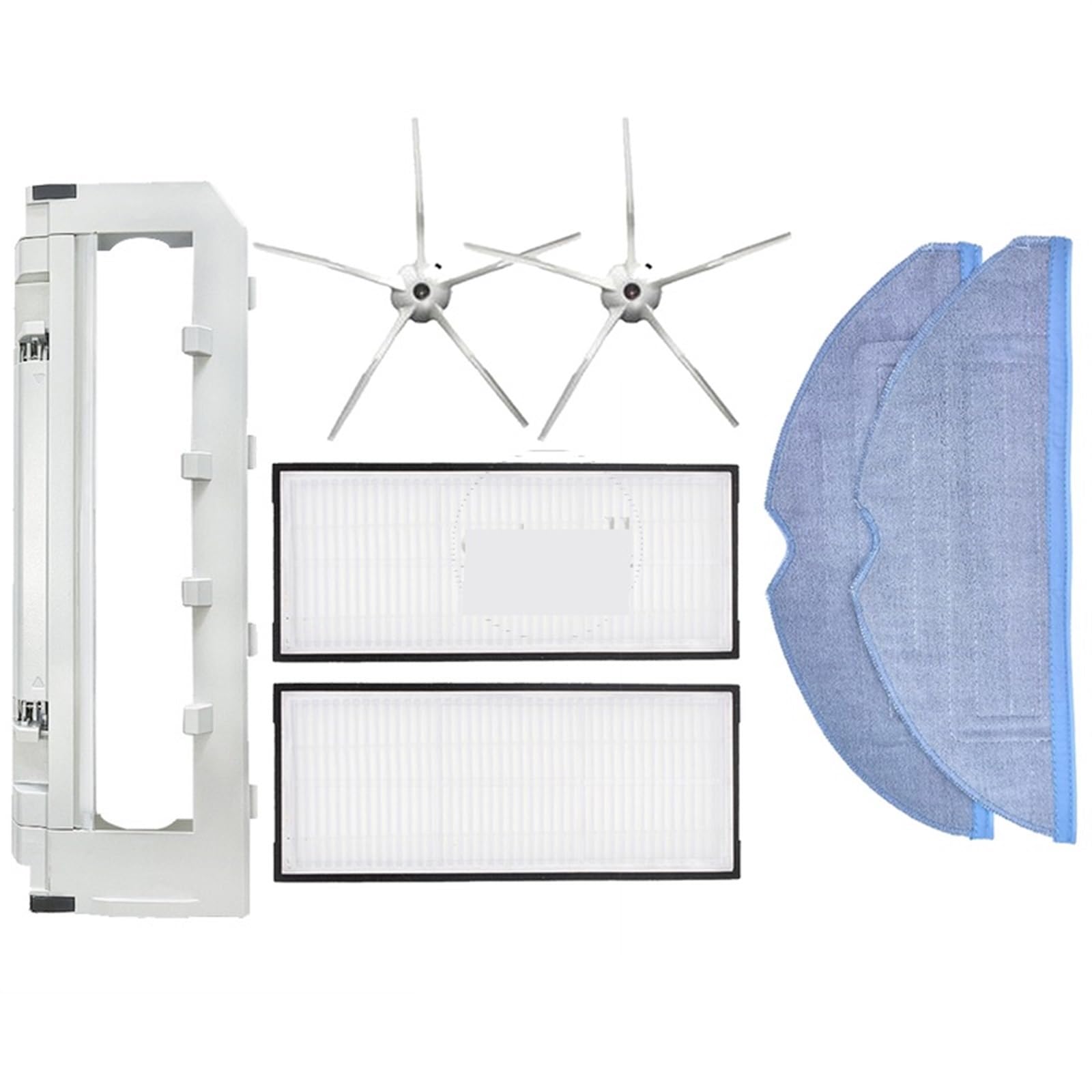 BWZJS for Xiaomi, for Roborock, S7 / S7 Maxv Ultra, Zubehör, Ersatzteile, Staubsauger-Ersatzset, Rollenbürste, HEPA-Filter, Mopptuch Roboterstaubsauger-Ersatzkit(QKle) von BWZJS