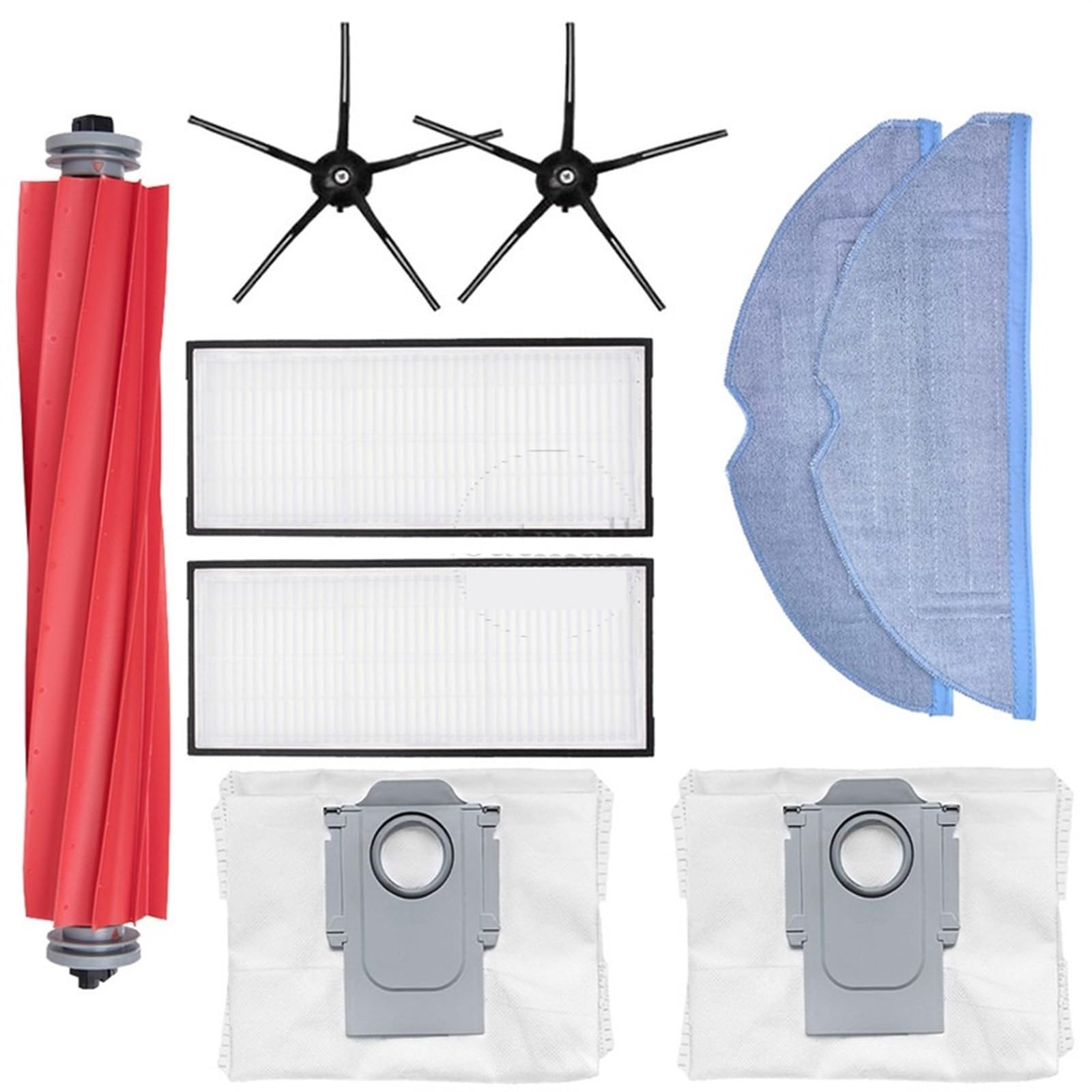 BWZJS for Xiaomi, for Roborock, S7 / S7 Maxv Ultra, Zubehör, Ersatzteile, Staubsauger-Ersatzset, Rollenbürste, HEPA-Filter, Mopptuch Roboterstaubsauger-Ersatzkit(TM) von BWZJS