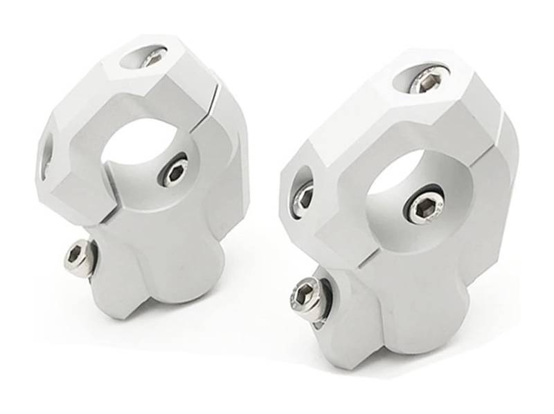 Motorrad Lenker Riser Für B&MW Für R1200GS R1250GS R1200 R 1200 GS Für Adventure R1250GSA 2013-2022 Motorrad Riser Lenker Lenker Halterung Riser Klemme Lenkererhöhungen(Silber) von BXBDEKQGL