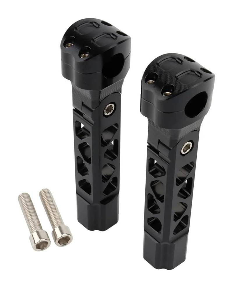 Motorrad Lenker Riser Für Indian Universal Motorrad 1 Zoll 25 Mm Lenkererhöhung Zurückziehbar Gerade Lenkererhöhung Motorrad-Lenkererhöhung Lenkererhöhungen(8.5inch Black White) von BXBDEKQGL