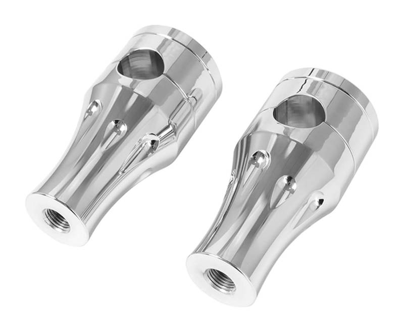 Motorrad Lenker Riser Für Kawa&saki Schwarz Motorrad 1 "25mm Cruisers Choppers Lenker Riser Clamp Mount Motorrad Lenker Lenkererhöhungen(Chrome 22mm) von BXBDEKQGL