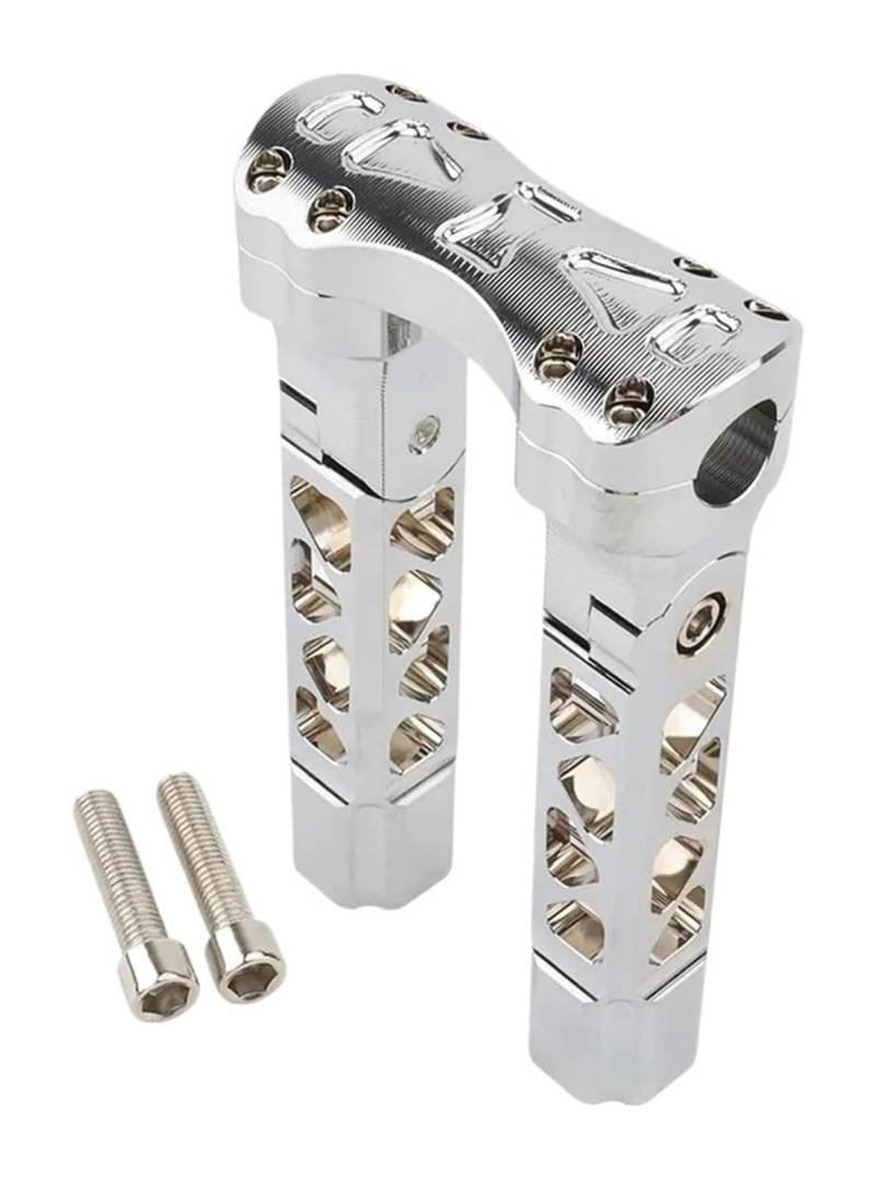 Motorrad Lenker Riser Für SPO&rtster 883 1200 Für Softail Für Fatboy Für Dyna Pullback Lenker Riser Gerade Einstellen Riser Clamp Griff Bar Riser Lenkererhöhungen(10.5inch Chrome) von BXBDEKQGL