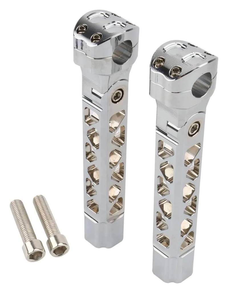 Motorrad Lenker Riser Für Suz&uki Universal Motorrad 1 Zoll 25mm Lenker Riser Pull-Back Gerade Griff Bar Riser Motorrad Lenker Riser Lenkererhöhungen(10.5inch Chrome) von BXBDEKQGL
