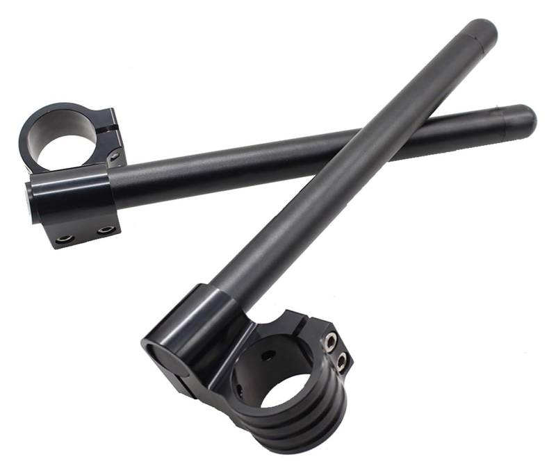 Motorrad Lenker Riser Motorrad Riser Lenker Clip-Ons Gabel Lenker Clip Ons Motorrad Lenker Universal CNC Aluminium Lenkererhöhungen(Riser Black 43mm) von BXBDEKQGL