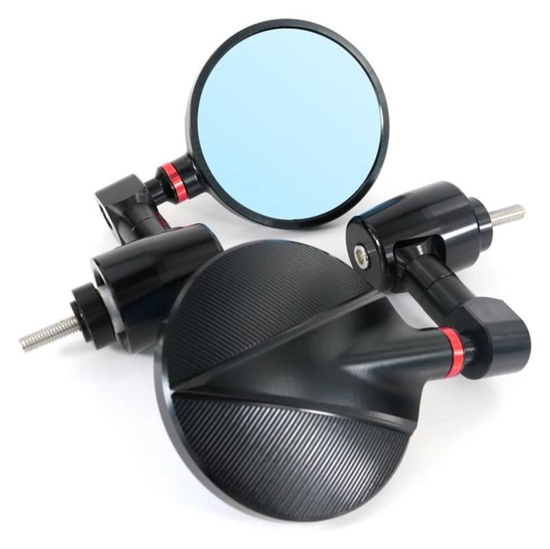 Motorrad Spiegel Für CB250F Für Hornet250 CB600F Für Hornet599 CB900F Für Hor&net 900 Motorrad Rückansicht Seiten Spiegel Griff Bar End Lenkerendenspiegel(rot) von BXBDEKQGL