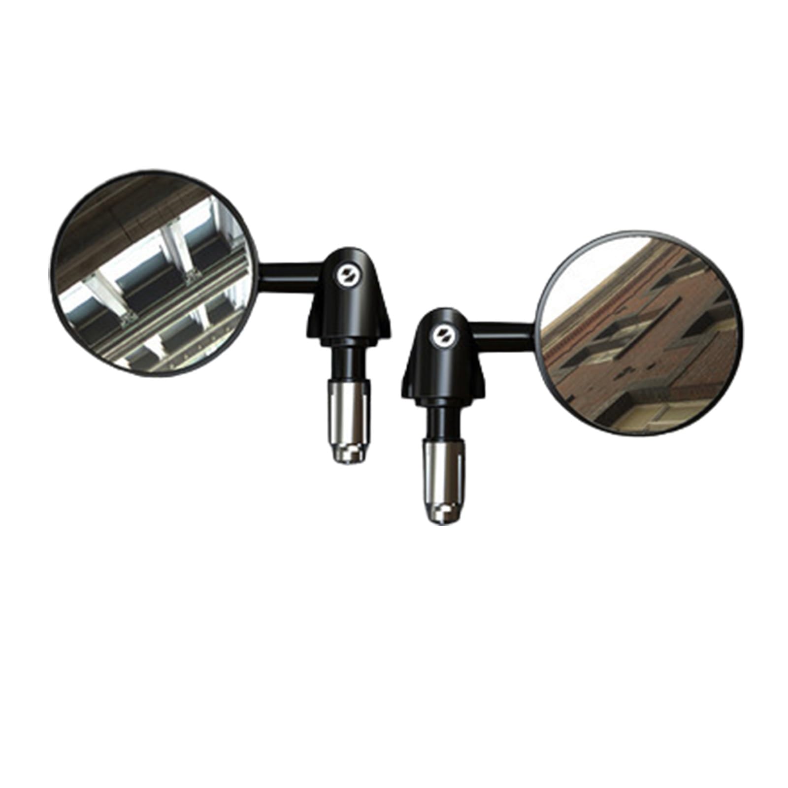 Motorrad Spiegel Motorrad-Vollwinkel-Klapp-Umkehrlenker-Rückspiegel, Universeller Motorrad-modifizierter Lenkerspiegel Lenkerendenspiegel(Plane Mirror) von BXBDEKQGL