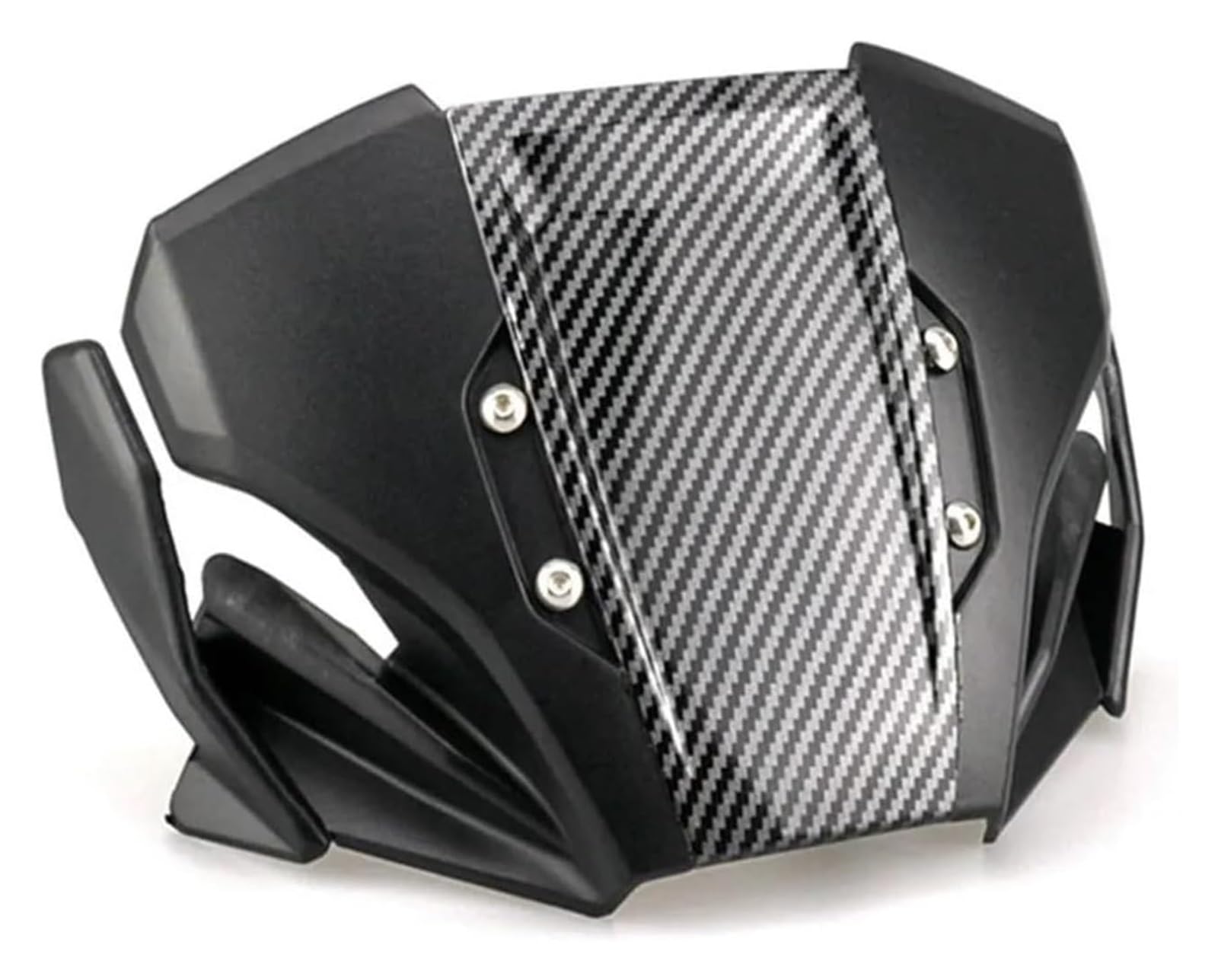Motorrad Windabweiser Für CB300R CB250R 2019-2023 Frontscheibe ABS Windschutz Deflektor Kit Mit Halterung Motorrad Zubehör Windschild Spoiler(Schwarz) von BXBDEKQGL