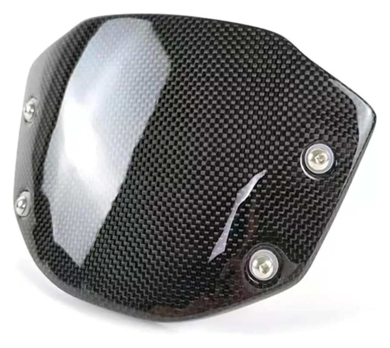 Motorrad Windabweiser Für CB650R CB 650R CB 650 R 2019-2022 Motorrad Windschutzscheibe Windschutz Frontscheibe Windabweiser Real Carbon Fiber Windschild Spoiler(Straight-Carbon) von BXBDEKQGL
