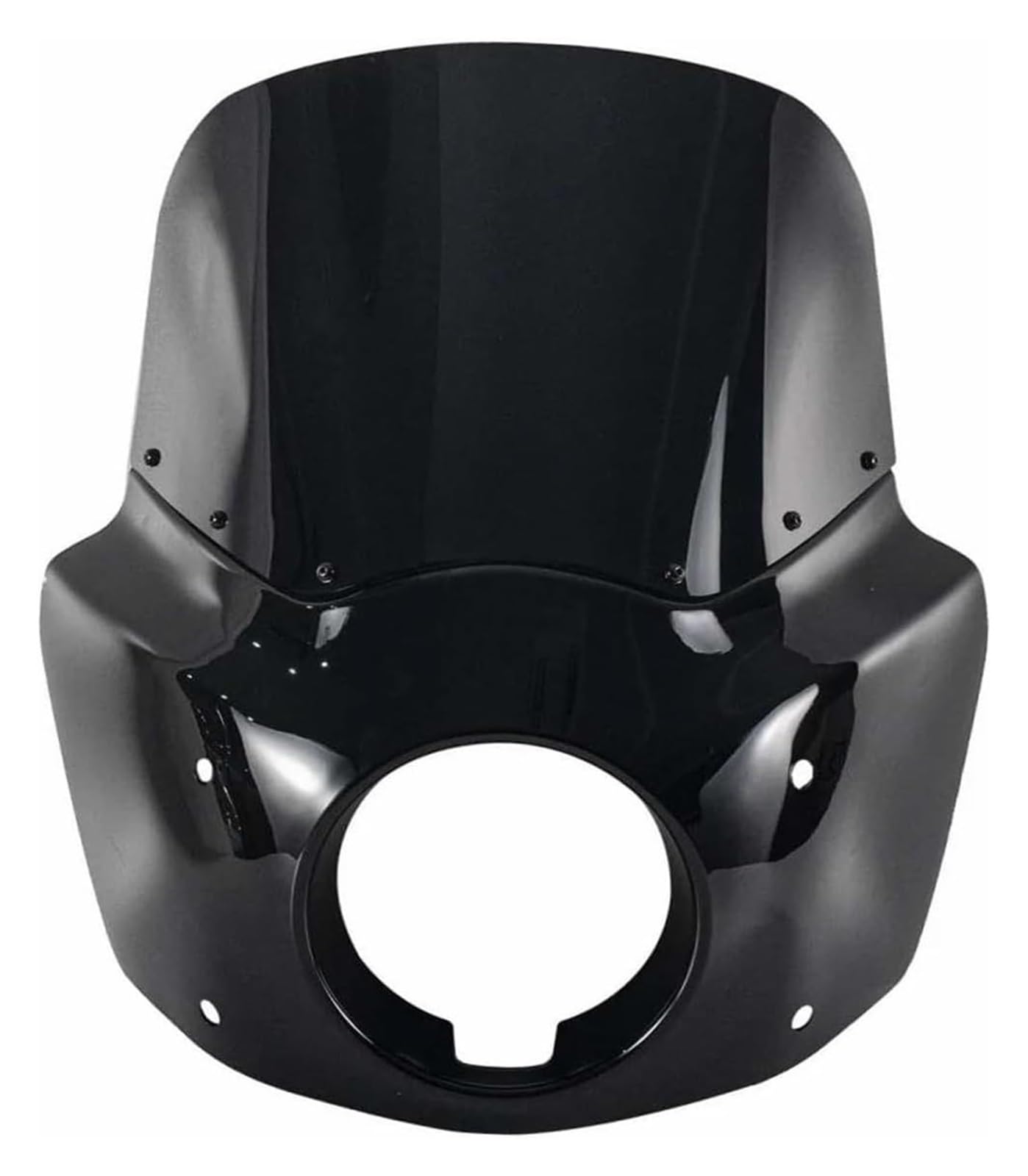 Motorrad Windabweiser Für DYNA Für SOFTAIL Für Street Für BOB Low Für Rider 2006-2017 Motorrad Verkleidung Mit 11 Zoll Windschutzscheibe Verkleidung Windschild Spoiler(Dark Gray) von BXBDEKQGL