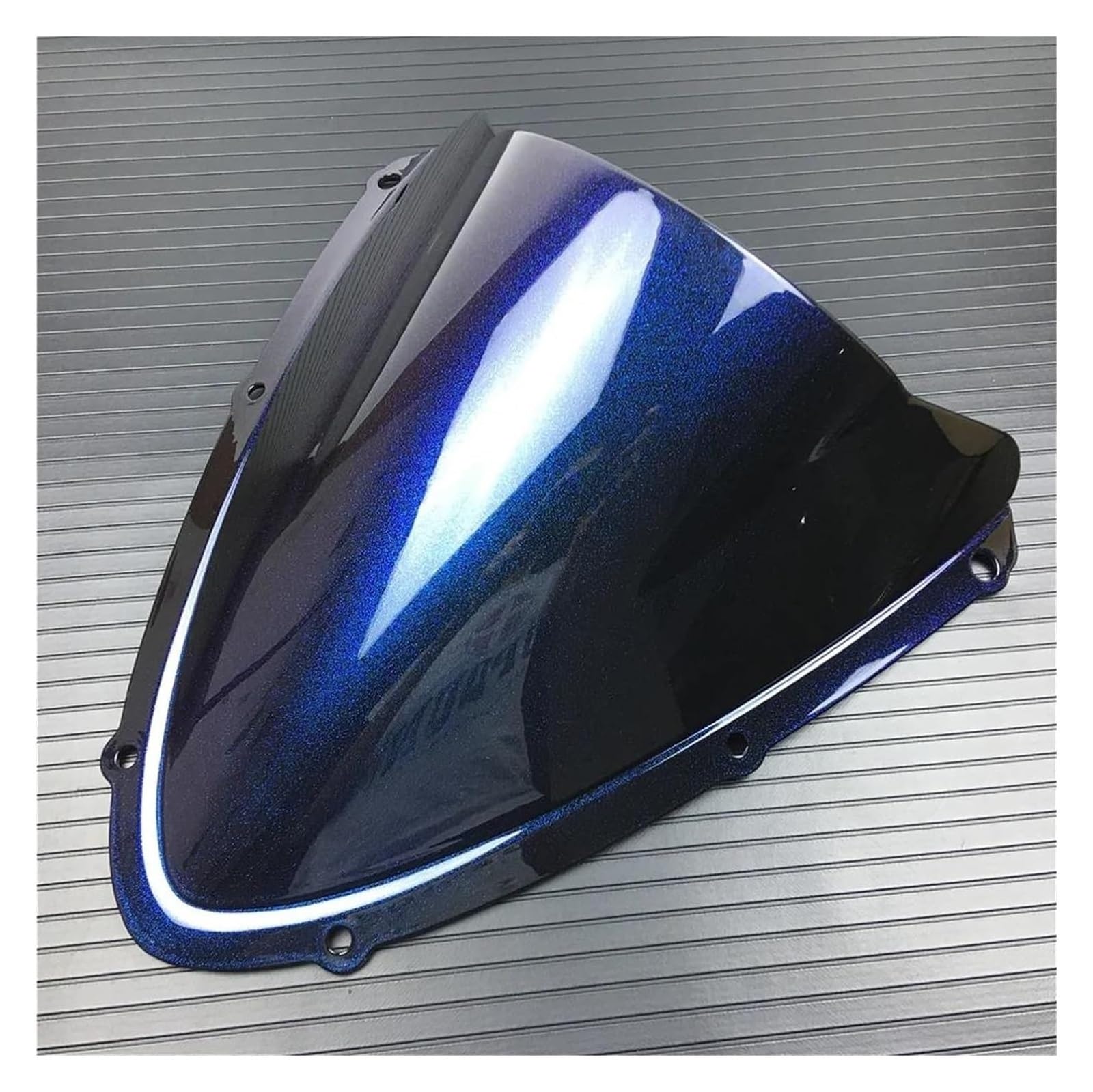 Motorrad Windabweiser Für GSXR 600 750 K8 K10 2008-2010 Motorrad-Windschutz Windschild Spoiler(Schwarz) von BXBDEKQGL