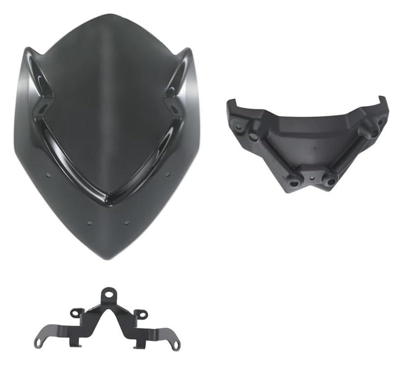 Motorrad Windabweiser Für GSXS1000 GSX S 1000 2016-2021 Motorrad Windschutzscheibe Windabweiser Schutz Mit Montagehalterung Windschild Spoiler(1) von BXBDEKQGL